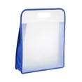 thumbnail image 2 of Bolsa de archivos portátil multifuncional, práctica, transparente, impermeable, portafolio de arte, organizador de archivos para aula, oficina y niños Azul, 2 of 8