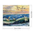 thumbnail image 2 of Kit de pintura por números, arte al óleo artesanal, imagen de gaviota, decoración de pared del hogar, 50x40cm, 2 of 9
