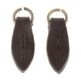 thumbnail image 4 of Vintage PU Leather Zipper Pull Puller Leaf Shape Sewing Fastener , Coffee, 3.5 x 1.2cm, 4 of 7