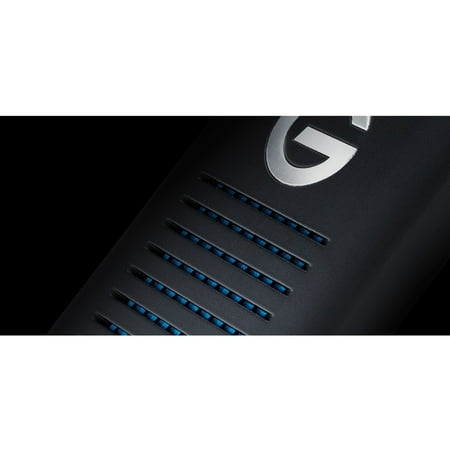 G-Technology - G-DRIVE Mobile SSD R-Series 2TB External USB 3.1 Gen 2 Portable Solid State Drive - Black/Silver