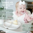 thumbnail image 4 of WeeSprout Suction Plates for Babies & Toddlers, 100% Silicone, Dinnerware Stays Put, 3 Pack, 4 of 8