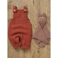 thumbnail image 6 of Bagilaanoe Newborn Baby Girl Boys Knit Jumpsuits Solid Color Sleeveless Bodysuits 3M 6M 9M 12M 18M Infant Fall Ribbed One Piece Romper, 6 of 8