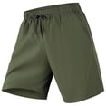 thumbnail image 1 of Men's Breathable Quick-Dry Beach Shorts Slightly Elastic Drawstring Loose Fit Sports Swim Trunks with Two Side Pockets, 1 of 6