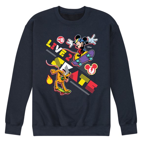 Disney - Standard Sports - Live to Skate - Men's Crew Neck Fleece Pullover