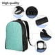 thumbnail image 5 of Fotbe Teal Turquoise Glitter Mochila de Viaje para Laptop, Mochila Ejecutiva Delgada y Resistente 15.6", 5 of 8