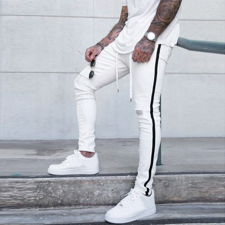 Mens distressed sweatpants sale