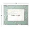 thumbnail image 2 of Excello Global Products EGP-HD-0201 Decorative Picture Frame, Silver Accents Border Picture Frame, Holds 5" X 7" Picture, Tabletop and Wall Picture Frames, Blue, 10" X 7", 2 of 5