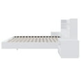 thumbnail image 3 of Nexera Harper 4-Piece Floating Platform Bedroom Set, White, Double, 3 of 7