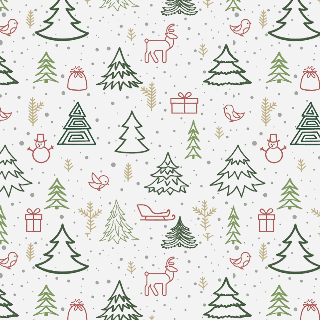 Ucanpack Made In USA 1/8” Thick Christmas Mailer Box 50 Pcs, White X-Mas Forest Theme Cute Boxes For Small Business, Tuck Top Mailer Boxes, 10x5x5" Literature Mailer, Moving Carton