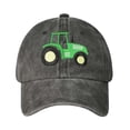 thumbnail image 4 of Krdevn Washed Kids Baseball Cap Cute Green Tractor Embroidery Adjustable Strap Soft Breathable Unisex Casual Sun Hat for Toddler Boys Girls Outdoor Daily Wear, 4 of 4