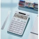 thumbnail image 2 of Calculadora UNIIONE de escritorio de 14 dígitos, blanca con pantalla LCD brillante, 2 of 7