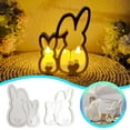 thumbnail image 1 of asddcavvf Easter Bunny Plaster Rabbit Pendant Keychain Epoxy Resin for DIY Crafting Silicone Stirring Spoon Resin, 1 of 7