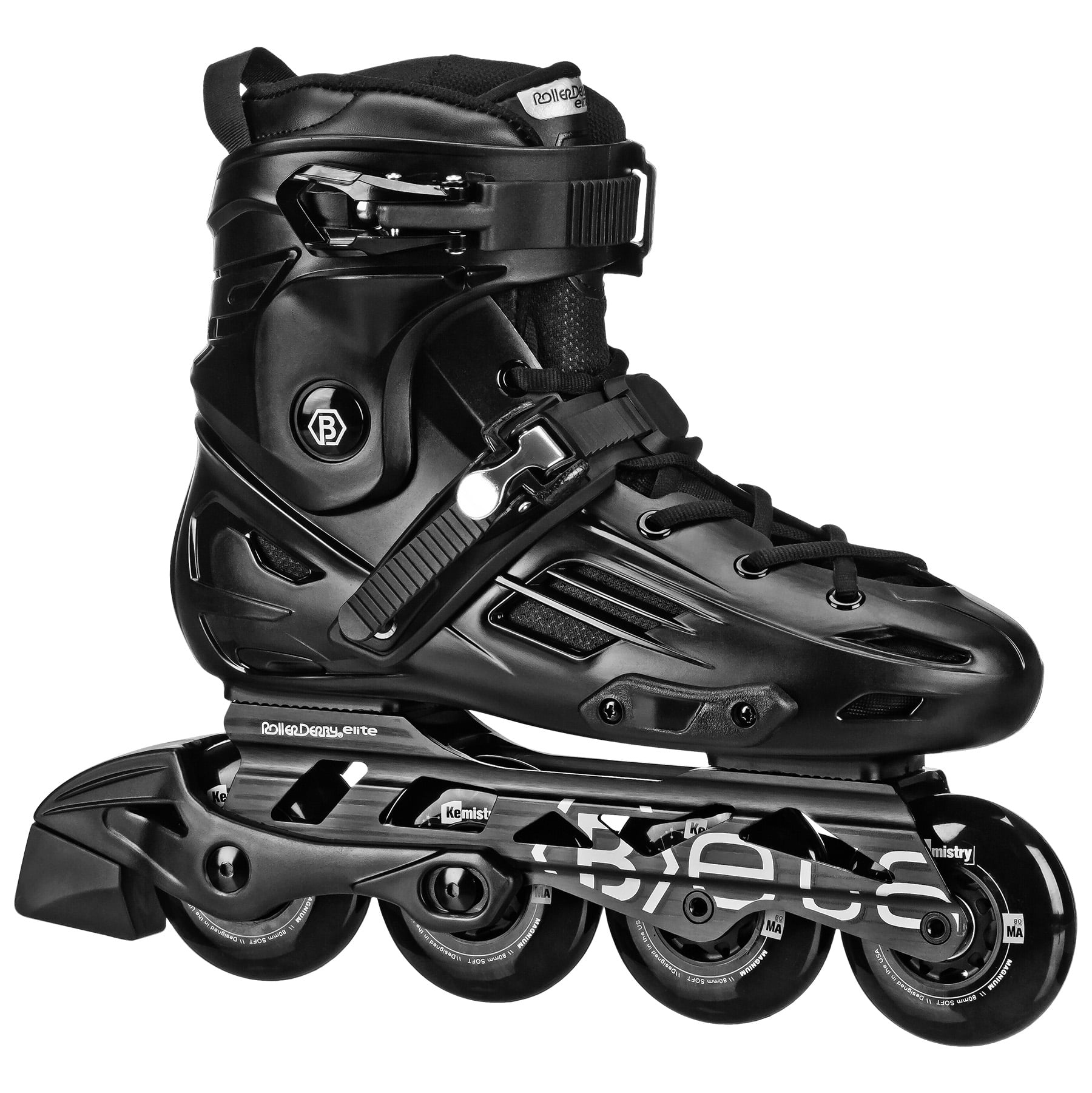 Men\'s Black and Silver Athletic Inline Skates Rollerblade Men main image 2