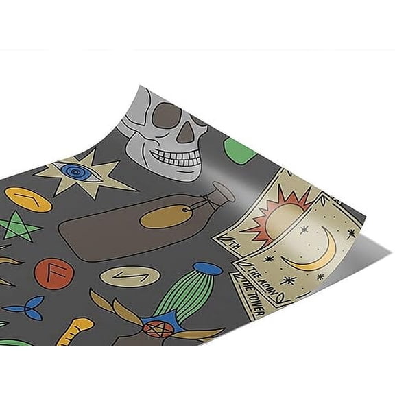 Rwraps Witch Gray Snails Gloss Vinyl Film Wrap 59in x 16ft Vinyl Vehicle Car Film Sheet Roll