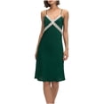 thumbnail image 2 of Camisón de mujer con tirantes y encaje, ajustable, cómodo y para el hogar., 2 of 6
