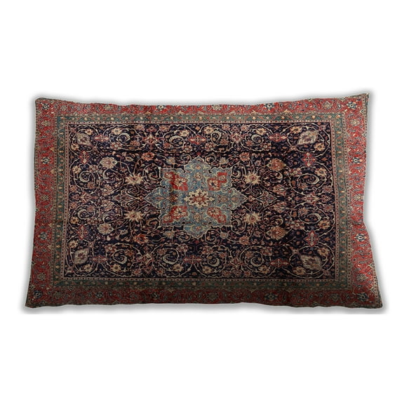 Ahgly Company Outdoor Rectangular Traditional Lumbar Throw Pillow, 13 inch by 19 inch