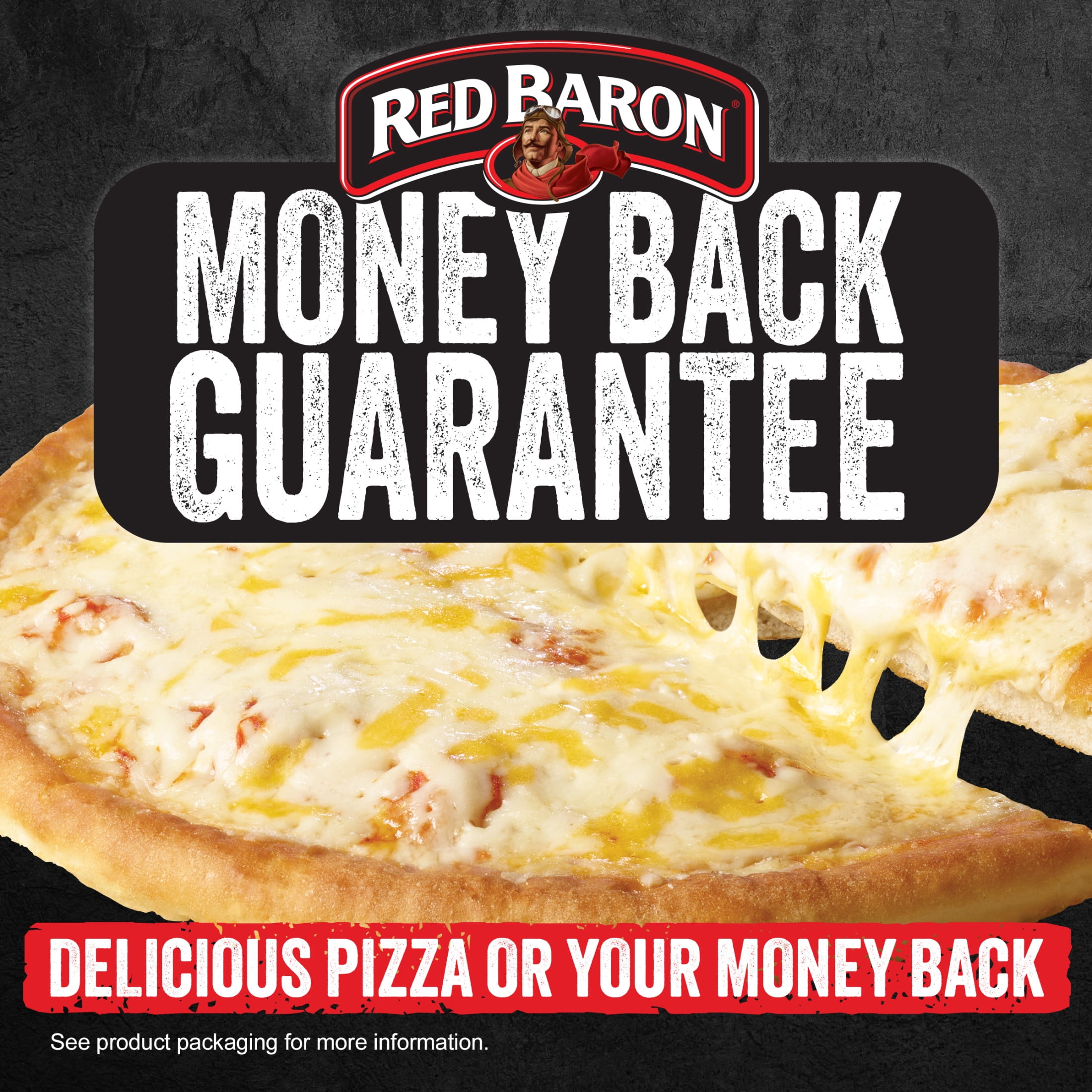 Red Baron Crunch Time Four Cheese Frozen Microwave Pizza, 14.9 oz