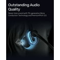 thumbnail image 4 of OpenComm2 2025 Upgrade - Open-Ear Bone Conduction Headphones, Wireless Bluetooth Headset with Noise Canceling Mic & Mute Button for Work Calls and Meetings, 16 Hour Talk Time - For Mobile & PC, Black, 4 of 7