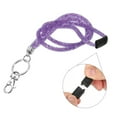 thumbnail image 3 of Uxcell Bling Keychain Lanyard Crystal Lanyard Keychain with Metal Clasp Purple, 3 of 6