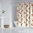 thumbnail image 3 of Summer Bloom Shower Curtain - Vibrant Tropical Flowers and Lush Foliage, 72x84 Inches, 3 of 5