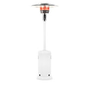 Briza Propane Heater - Outdoor Heater for Patios - 4600 BTUs - Rolling Wheels for Easy Mobility (White)