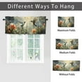 thumbnail image 6 of Hummingbird Rod Pocket Thermal Insulated Curtain Valance Forest Bird Botanical Plant Floral Privacy Window Valances for Living Room Kitchen 54 by 18 in, 1 Panel, 6 of 6