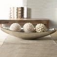 thumbnail image 1 of homeroots kitchen & dining 388596 Silver Boat Shaped Modern Bowl, 1 of 1