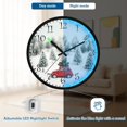 thumbnail image 5 of Voice Activated Clock with Glow Light 12 Inch Large Silent Wall Clock Battery Operated for Home Decor Cute Toy Car and Christmas Tree, 5 of 8