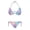 Color Fluid Design, variant on HELLHERO Polyester Fabric Ladies Bikinis Swimsuits for Women Quick Drying Elastic String Halter Bikini Set Palm Leaves Pattern