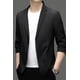 thumbnail image 3 of Traje de ocio para hombre, primavera y verano, sin planchado, informal, de negocios, coreano, abrigo para jóvenes de mediana edad, drapeado, genuino, parte superior fina, 3 of 5