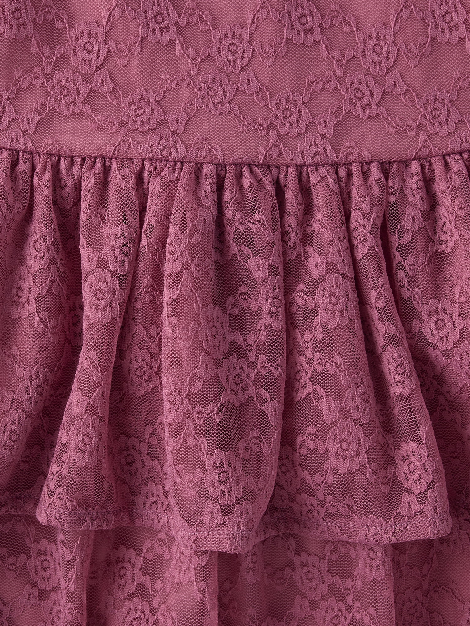 The Children's Place Girls Long Sleeve Tiered Lace Dress, Sizes XS-XXL