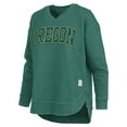 thumbnail image 2 of Women's Pressbox Green Oregon Ducks Westin Poncho V-Neck Pullover Sweatshirt, 2 of 3