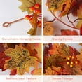 thumbnail image 2 of Nvzi 2 Pcs Artificial Autumn Maple Leaves Garland 5.7Ft/Pieces Fall Garland Hanging Vine Garland Vines Hanging Plants Colorful Fall Decor, 2 of 4