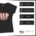 thumbnail image 6 of RED Friday Remember Everyone Deployed Women's V-Neck T-shirt Until They All Come Home Military US Flag American Patriot Tee, 6 of 7