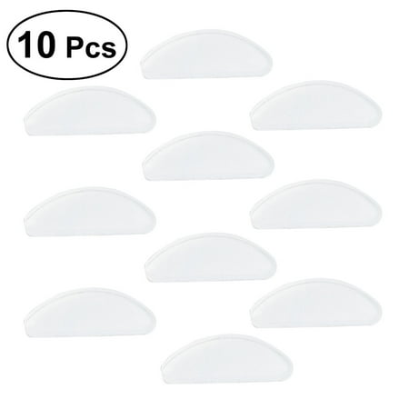 

10pcs Eyeglasses Nose Pads Glasses Adhesive Silicone Nose Pads Non-slip Thin Nosepads for Glasses Eyeglasses Sunglasses (White)