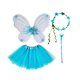 thumbnail image 4 of Disfraz de hada para niñas, vestido de ensueño para juegos de simulación, cumpleaños y carnaval. Azul, 4 of 9