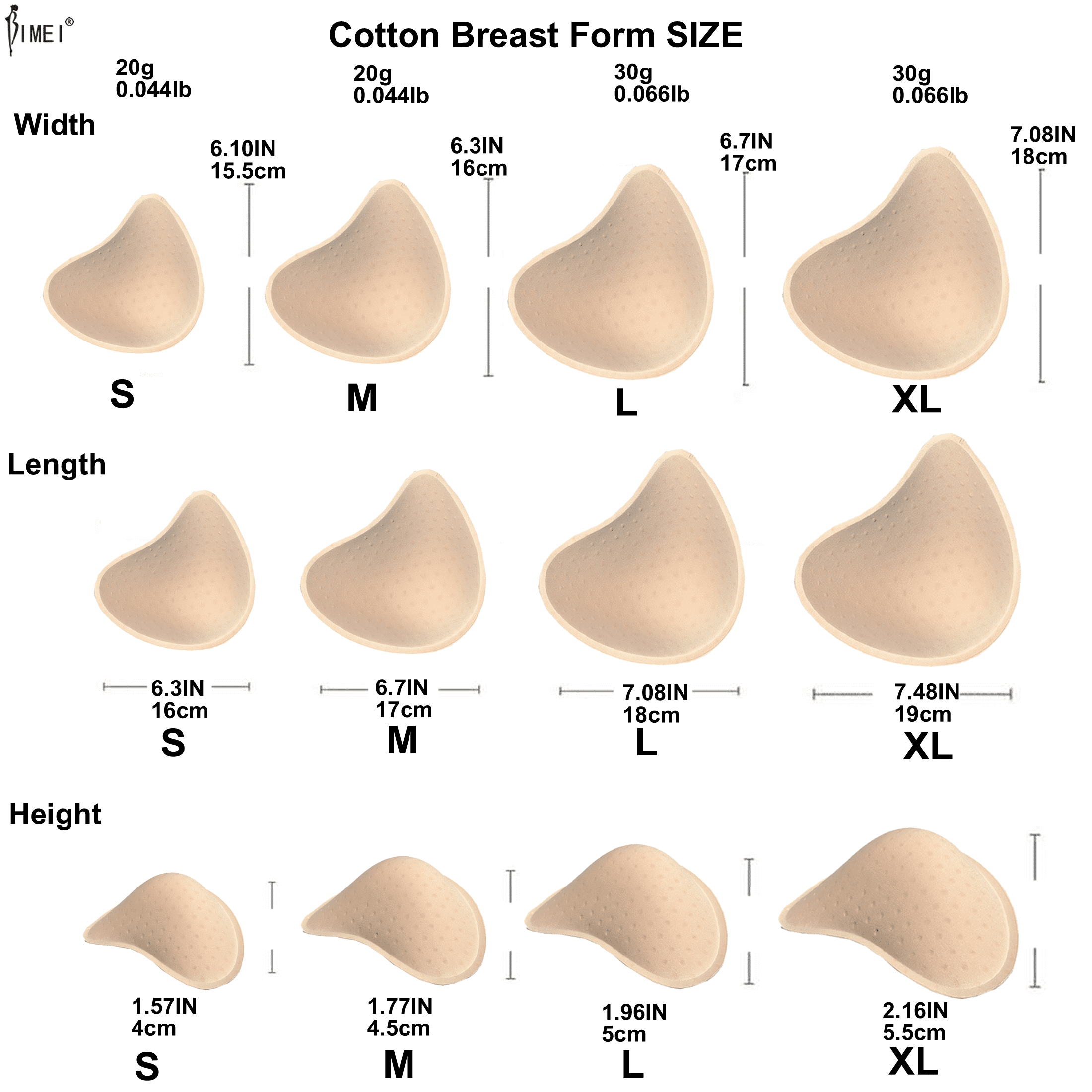BIMEI Cotton Breast Forms Breast Prosthesis Mastectomy Bra Insert Pads Light -weight Ventilation Sponge Boobs for Women Mastectomy Breast Cancer Support  #3,Holey Spiral,1 Piece,Left,S 