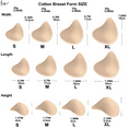 thumbnail image 5 of BIMEI Cotton Breast Forms Breast Prosthesis Mastectomy Bra Insert Pads Light-weight Ventilation Sponge Boobs for Women Mastectomy Breast Cancer Support #3,Holey Spiral,1 Piece,Left,L, 5 of 6
