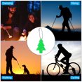 thumbnail image 6 of Uxcell 6Pcs Reflective Keychain Tags Reflective Pendant Reflector Key Ring Safety Reflector Christmas Tree Shape Green, 6 of 7