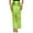 Green, variant on Clearance VUPSGEZ Women's Elastic Waist Solid Mid-Length With Pleated Large Hem A-Line Skirt (Beige,One Size)