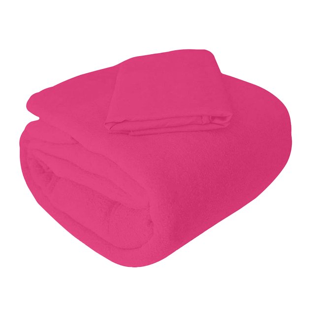 Juego de sábana Individual Polar Térmica, súper Ligera, cómoda y Caliente, Ideal para Noches de frío "Fucsia" Melocotton Invernal