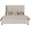 Cream, variant on Amerlife King Size Bed Frame with 65" Tall Headboard, Upholstered Wingback Platform Design, Solid Wood Legs, Grey