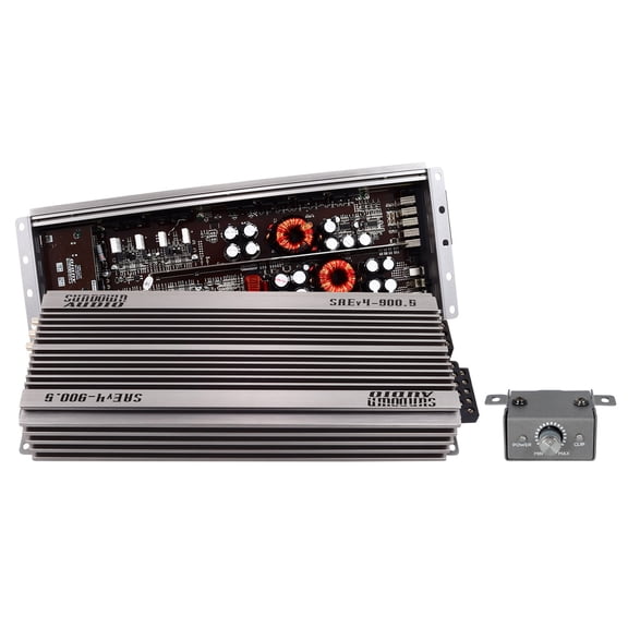 Sundown Audio SAEv4-900.5 5-Channel Car Stereo Amplifier with Class A/B D Architecture and 980W RMS Power