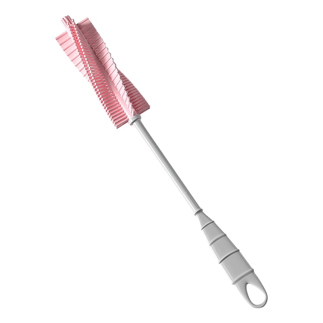 Rotatable Pacifier Cleaning Brush For Feeding Bottles Portable 360° Soft Scrubbing Tool For And Green