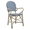 thumbnail image 2 of Safavieh Hooper Outdoor Stacking Arm Chair, Set of 2 - Navy/White, 2 of 14