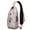 Pink-19, variant on Frog Print Sling Backpack, Lightweight Crossbody Daypack with Cute Green Frog Cartoon Pattern, Mushroom and Flower Nature Design, Anti-theft Travel Bag for Forest Lovers, Daily Commute, Gym