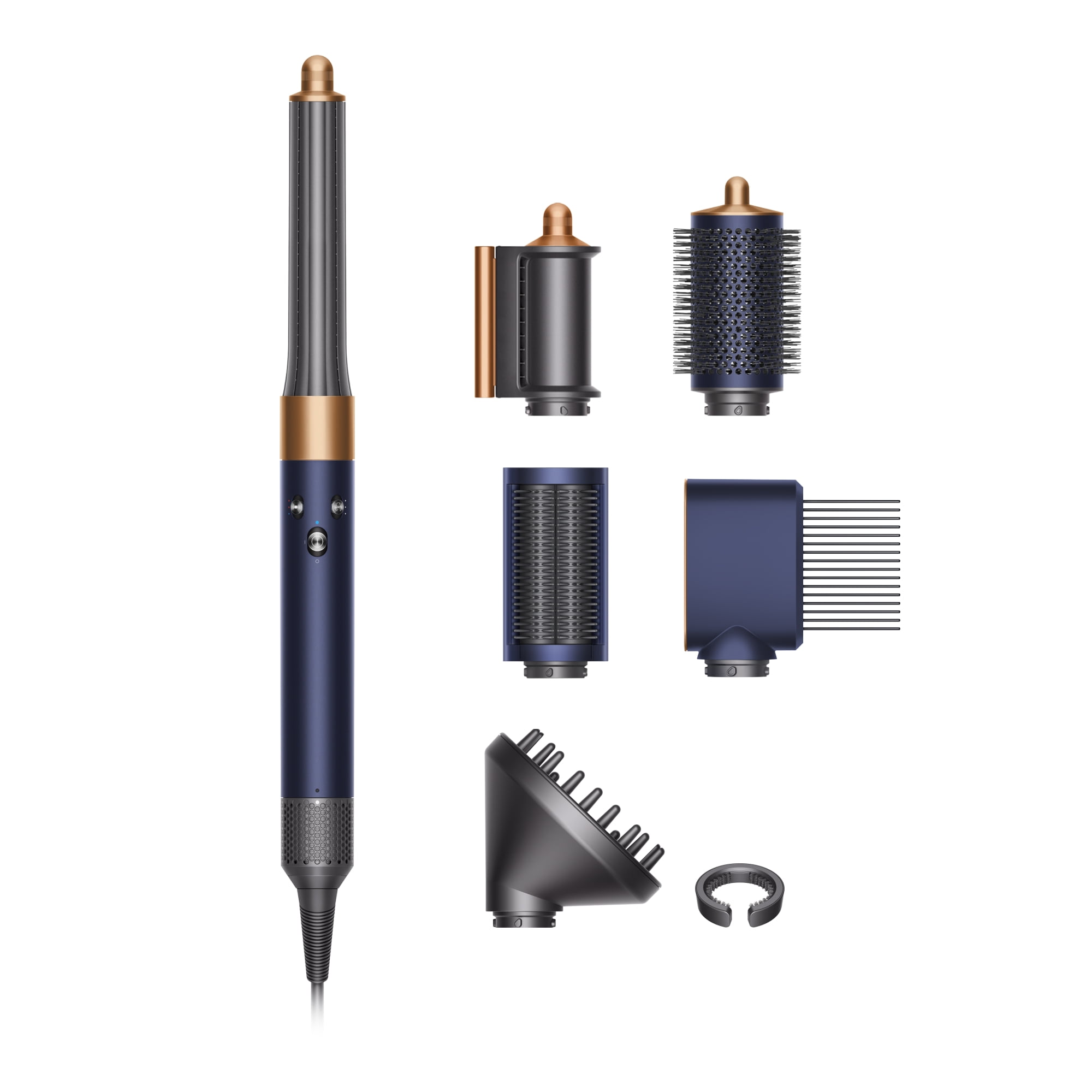 Restored Premium Dyson Airwrap™ Multi-styler Complete Long Diffuse for Curly and Coily hair | Prussian Blue/Copper (Refurbished)