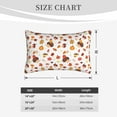 thumbnail image 4 of Daiia Autumn Maple Leaf with Hedgehog Bedding Waterproof Pillow Protector Zippered Queen – Bed Bug Proof Pillow Encasement-16"x24", 4 of 6