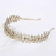 thumbnail image 2 of Diadema de diosa griega europea, corona de hojas metálicas doradas y plateadas, banda para el pelo, Tiara nupcial para boda, accesorios para el cabello brillantes, 2 of 3