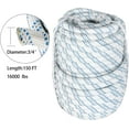thumbnail image 2 of OTTULUR 3/4In x 150FT Arborist Bull Rope Double Braid Polyester Rigging Hoisting Line High Strength Tree Rope for Rigging, Swing, 2 of 7